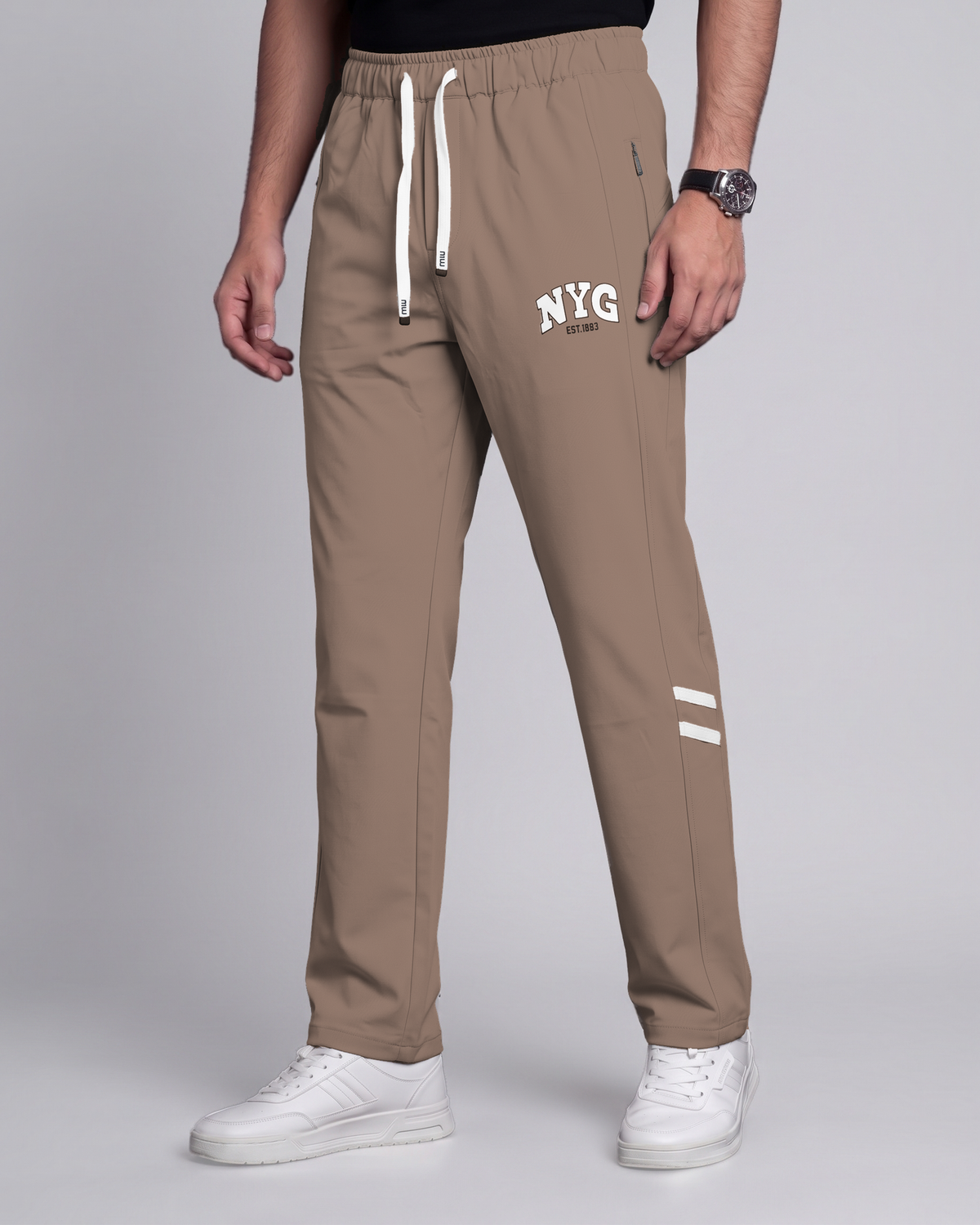 Premium Trouser Pant (Deep Brown) - side view