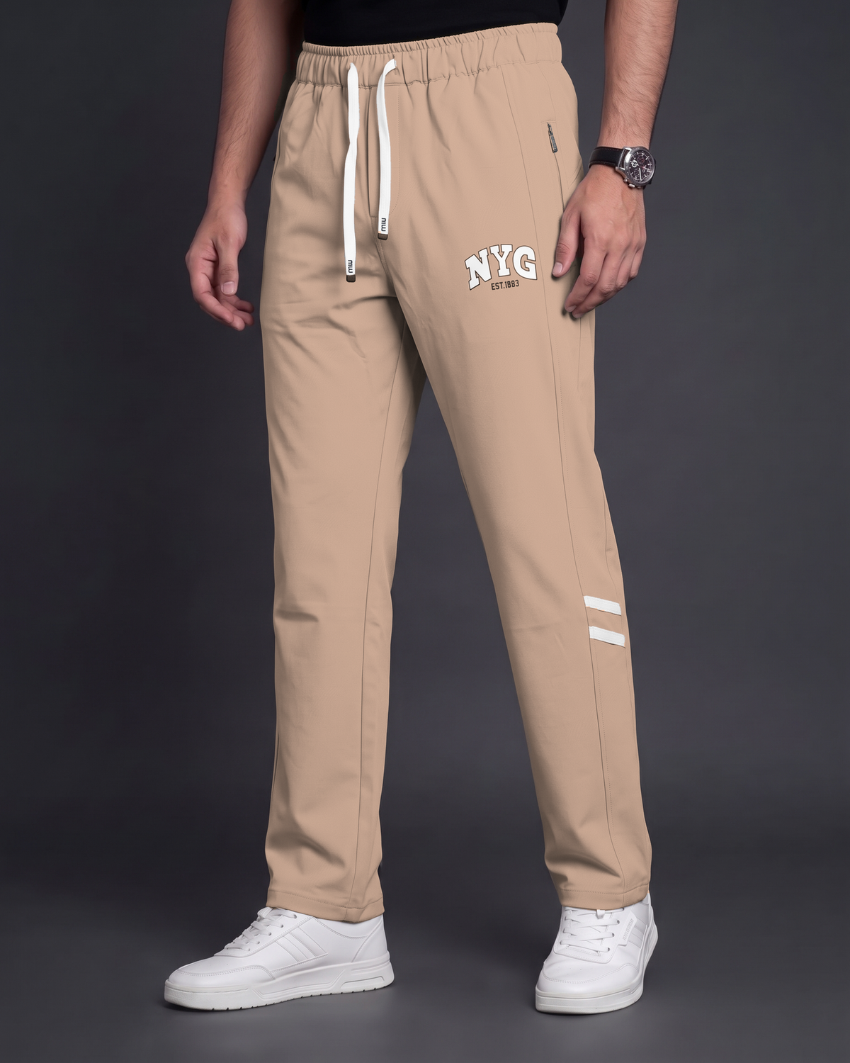 Premium Trouser Pant (Khaki) - side view