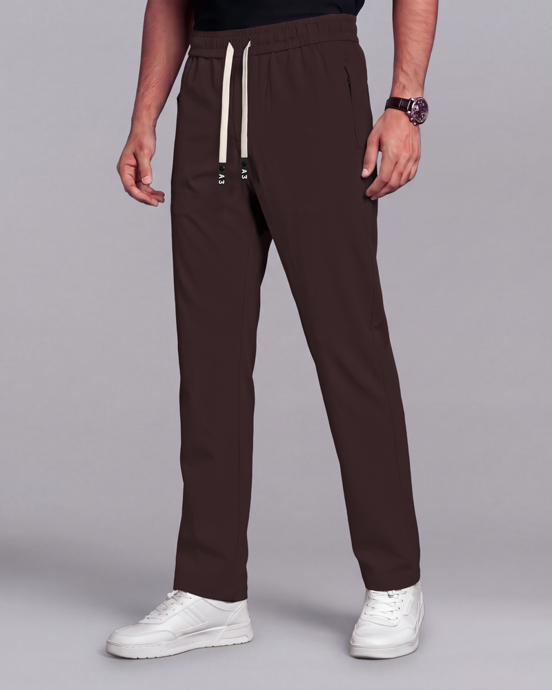 Premium Solid Trouser Pant (Coffee)