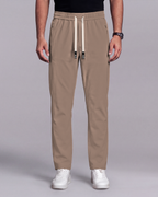 Premium Solid Trouser Pant (Deep Brown) - front view