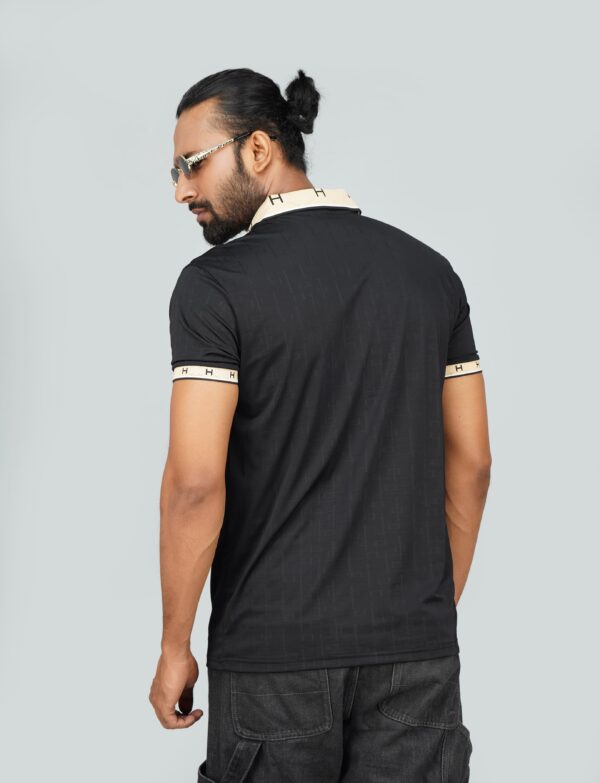 Men’s Jacquard Nylon Sewing Polo - Image 2
