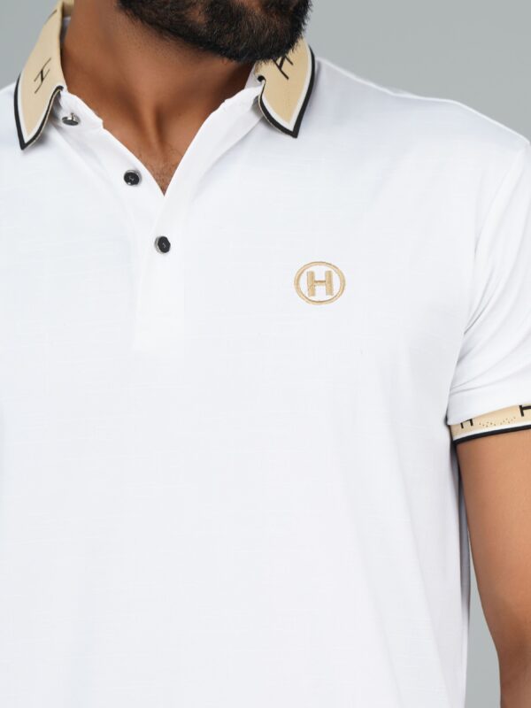 Men’s Jacquard Nylon Sewing Polo - Image 3