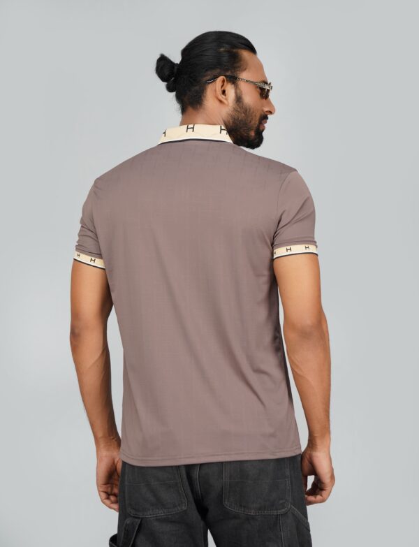 Men’s Jacquard Nylon Sewing Polo - Image 2