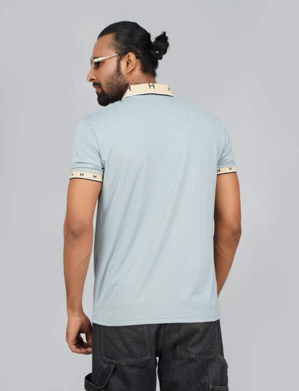Men’s Jacquard Nylon Sewing Polo - Image 2