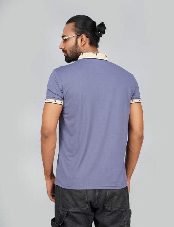 Men’s Jacquard Nylon Sewing Polo - Image 2