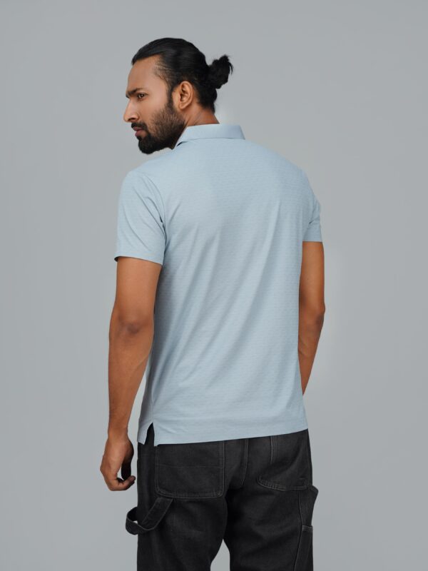 Men’s Jacquard Nylon Seamless Polo - Image 3
