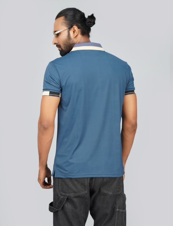 Men’s Jacquard Nylon Sewing Polo - Image 3