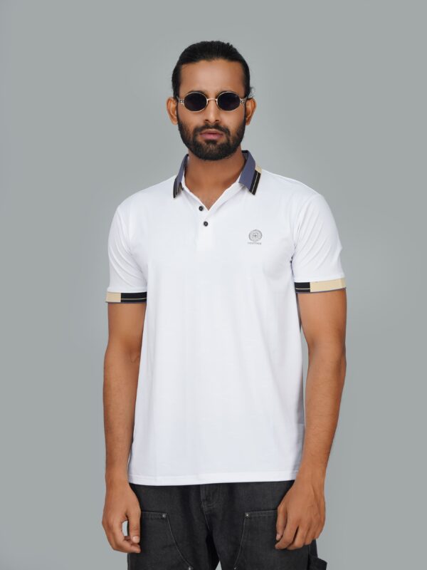 Men’s Jacquard Nylon Sewing Polo - Image 2