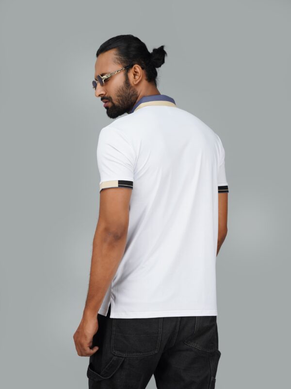 Men’s Jacquard Nylon Sewing Polo - Image 3