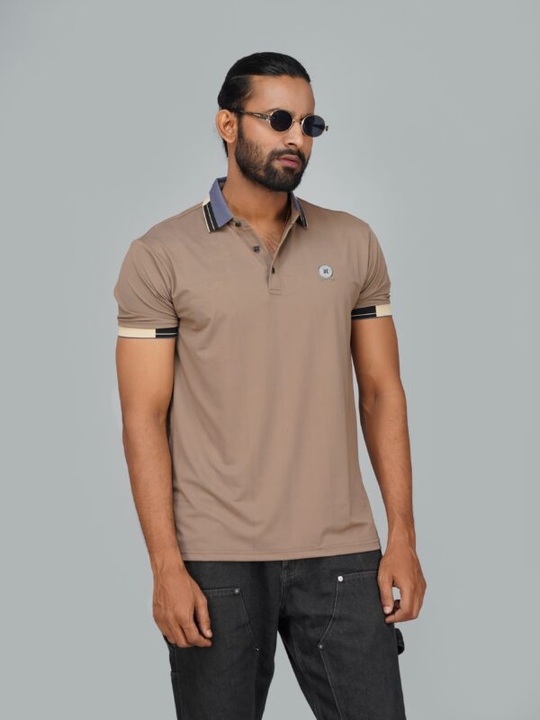 Men’s Jacquard Nylon Sewing Polo