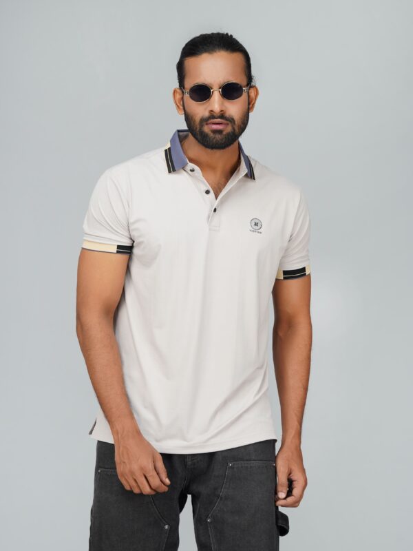 Men’s Jacquard Nylon Sewing Polo - Image 2
