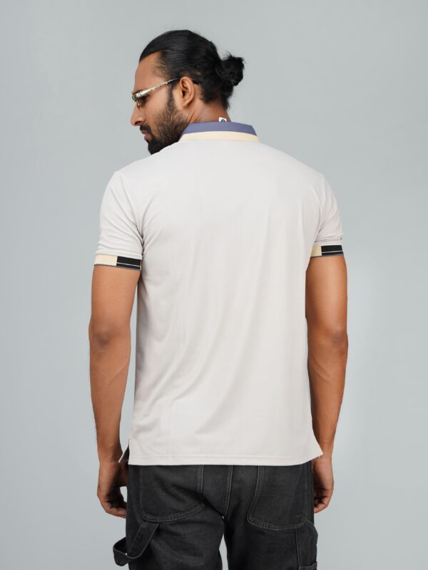 Men’s Jacquard Nylon Sewing Polo - Image 3