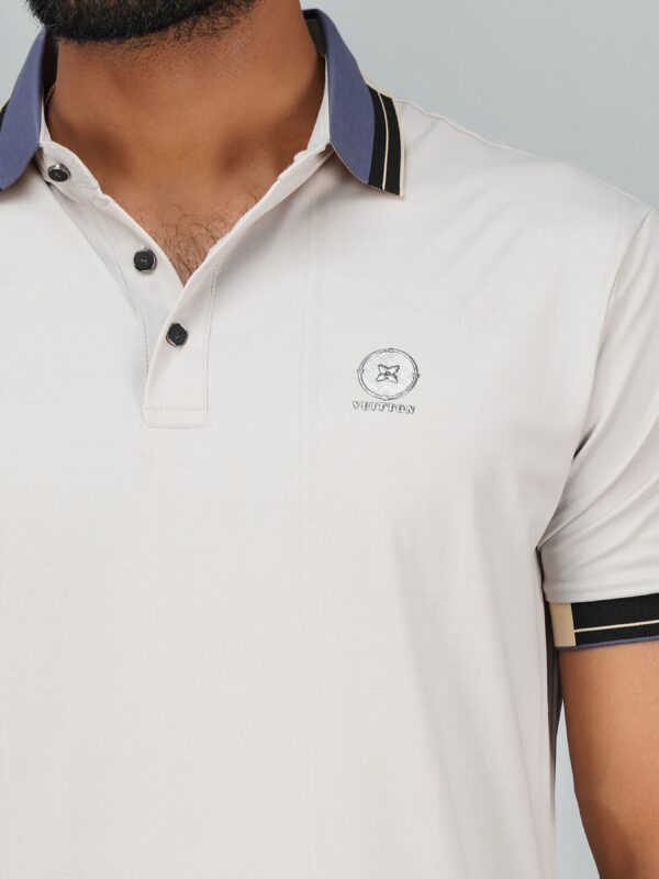 Men’s Jacquard Nylon Sewing Polo - Image 5