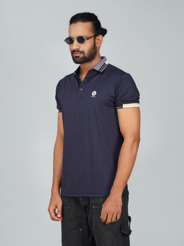 Men’s Jacquard Nylon Sewing Polo - Image 2
