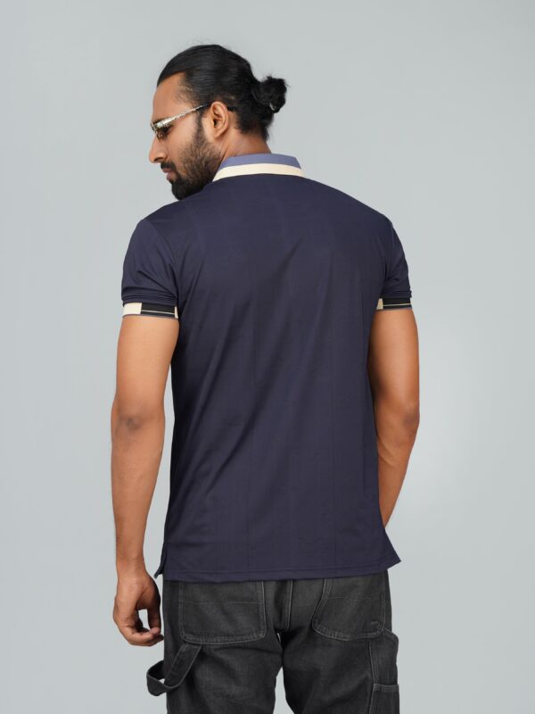 Men’s Jacquard Nylon Sewing Polo - Image 3