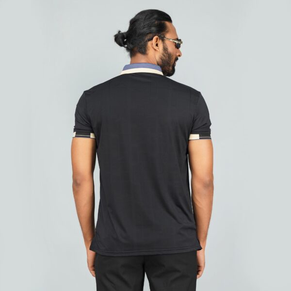 Men’s Jacquard Nylon Sewing Polo - Image 3