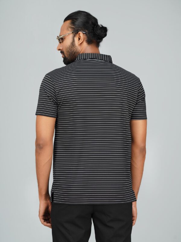 Men’s Jacquard Nylon Seamless Polo - Image 3