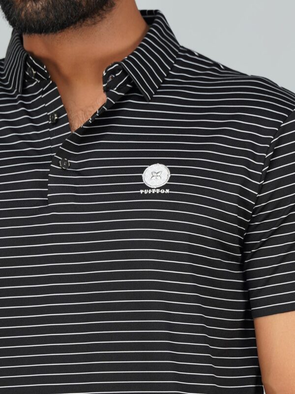 Men’s Jacquard Nylon Seamless Polo - Image 2