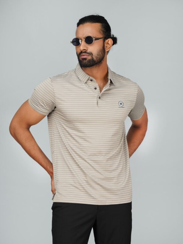 Men’s Jacquard Nylon Seamless Polo