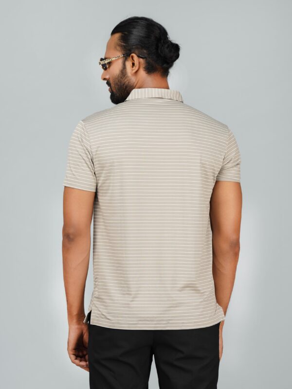 Men’s Jacquard Nylon Seamless Polo - Image 3