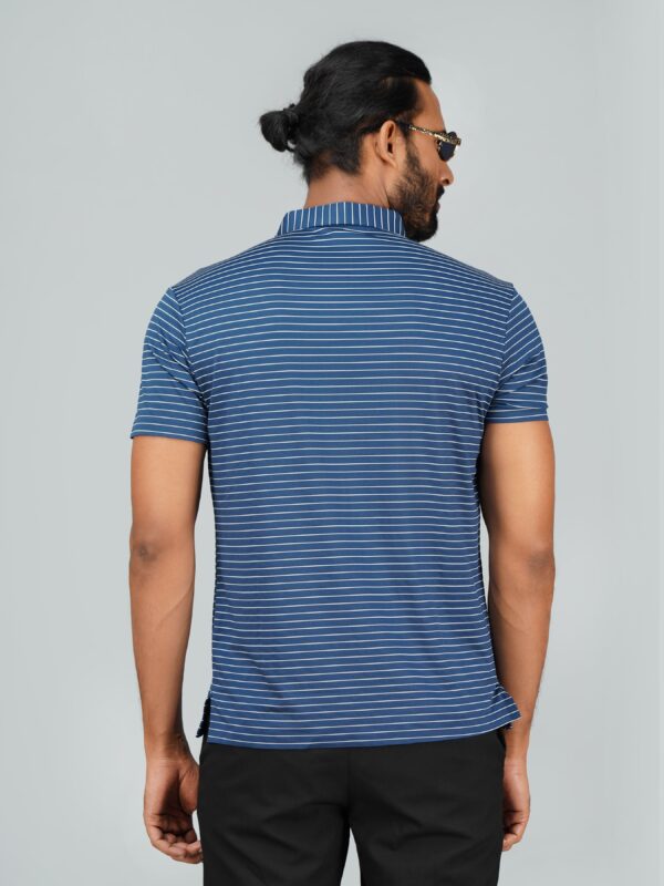 Men’s Jacquard Nylon Seamless Polo - Image 3